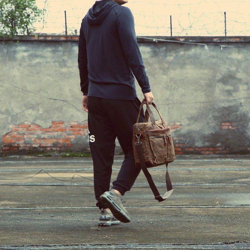 Cartables Pour Hommes Toile Cirée