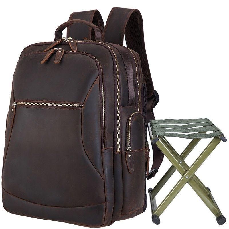 Chaise Sac À Dos Cuir Pour Ordinateur Portable 17 Pouces