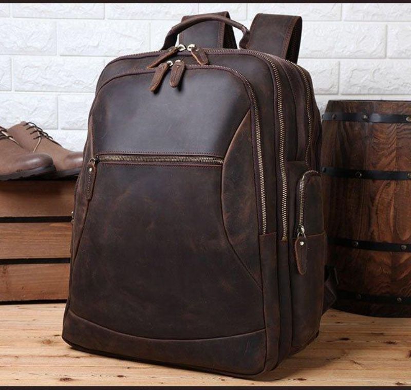 Chaise Sac À Dos Cuir Pour Ordinateur Portable 17 Pouces