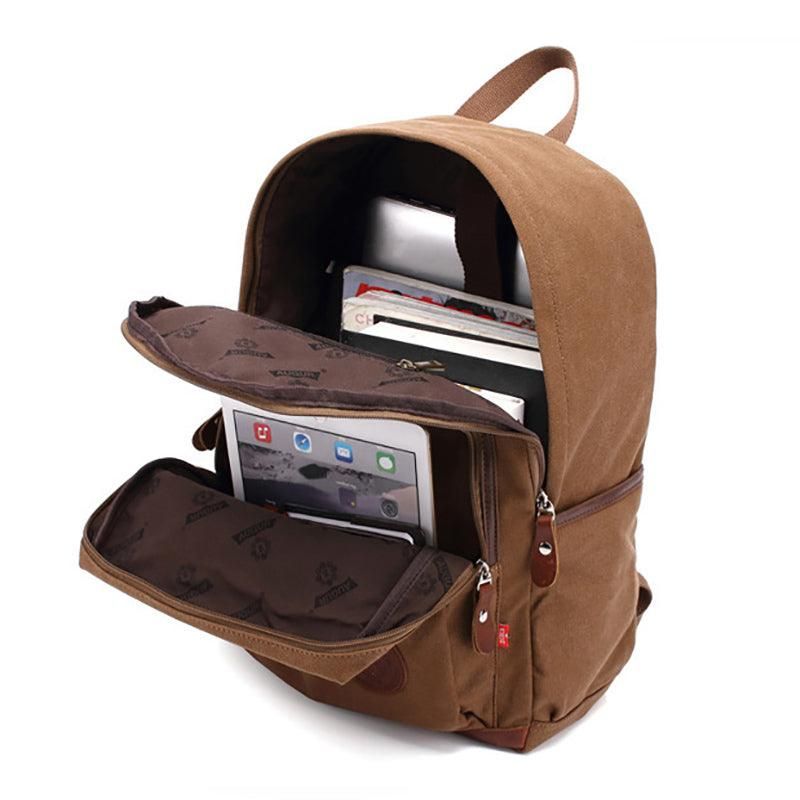 École Sac À Dos Toile Vintage