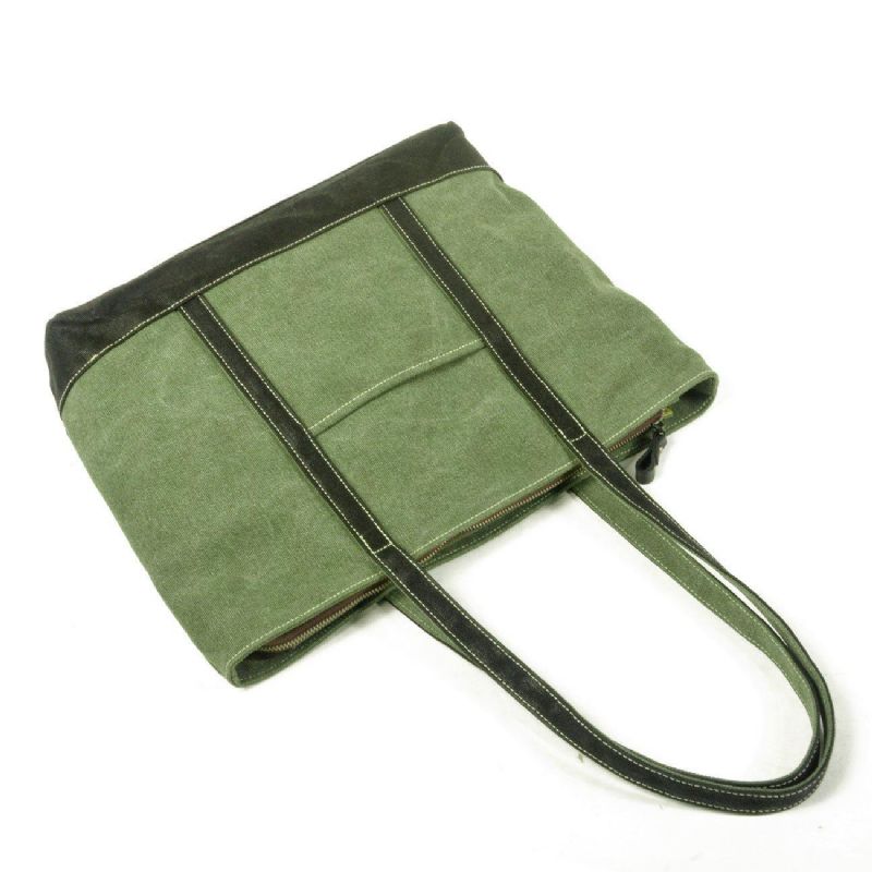 Fourre-tout Toile Avec Poche Extérieure