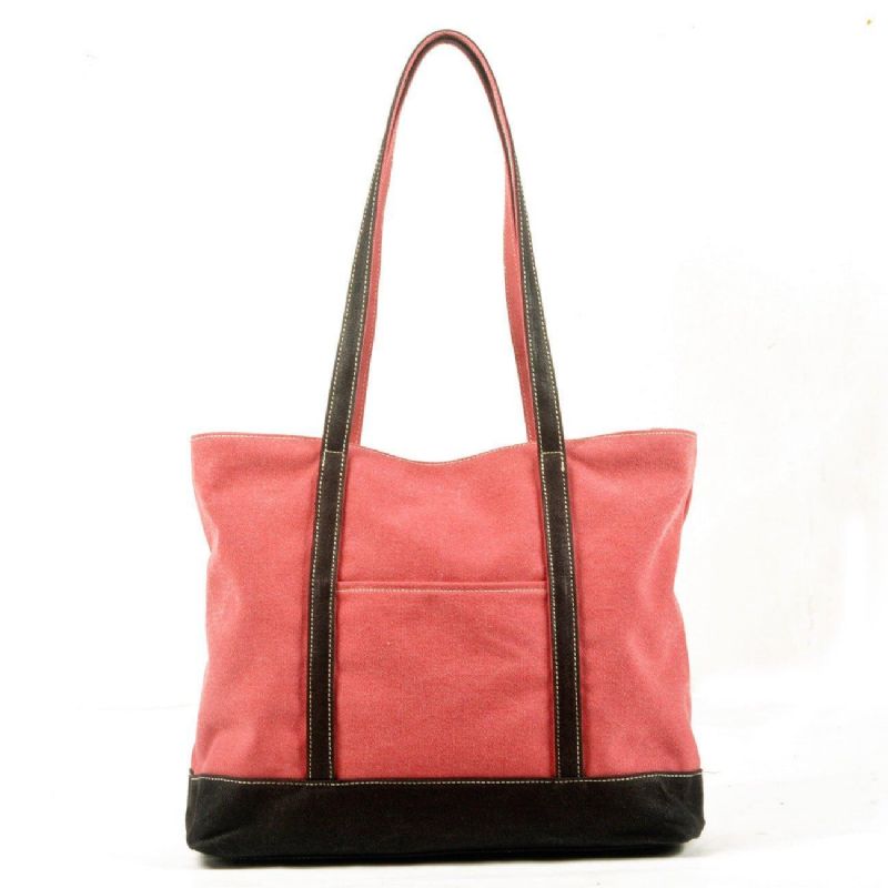 Fourre-tout Toile Avec Poche Extérieure