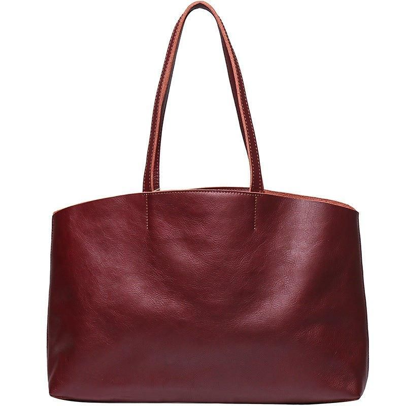 Grand Fourre-tout Cuir Avec Poche Intérieure