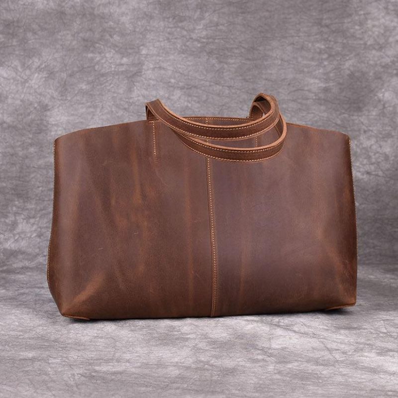 Grand Fourre-tout Cuir Avec Poche Intérieure