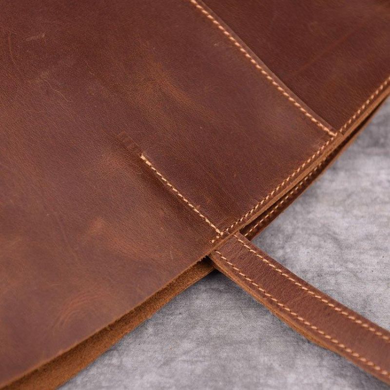 Grand Fourre-tout Cuir Avec Poche Intérieure