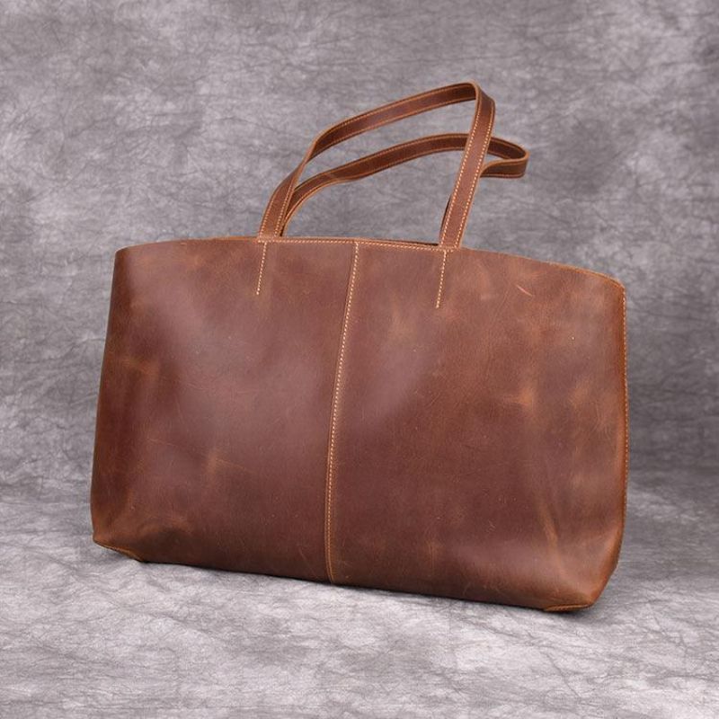 Grand Fourre-tout Cuir Avec Poche Intérieure