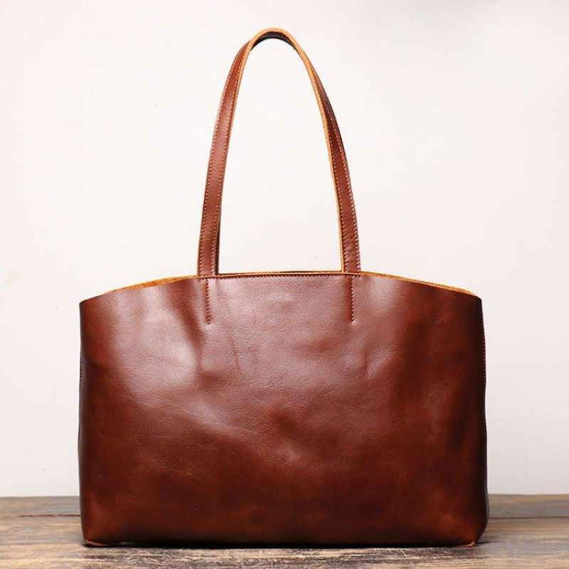 Grand Fourre-tout Cuir Avec Poche Intérieure