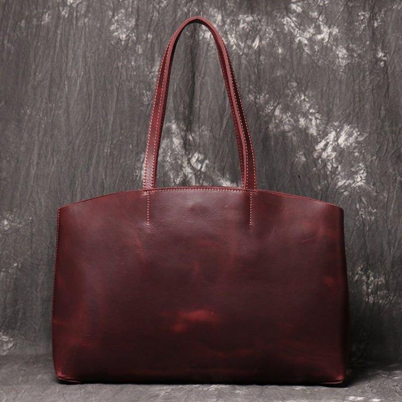 Grand Fourre-tout Cuir Avec Poche Intérieure