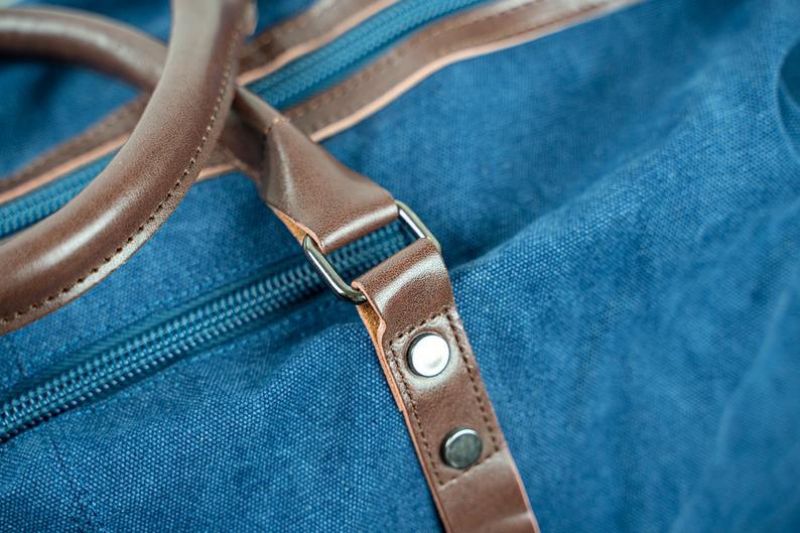 Grand Fourre-tout Nuit Toile Cuir 22 Pouces