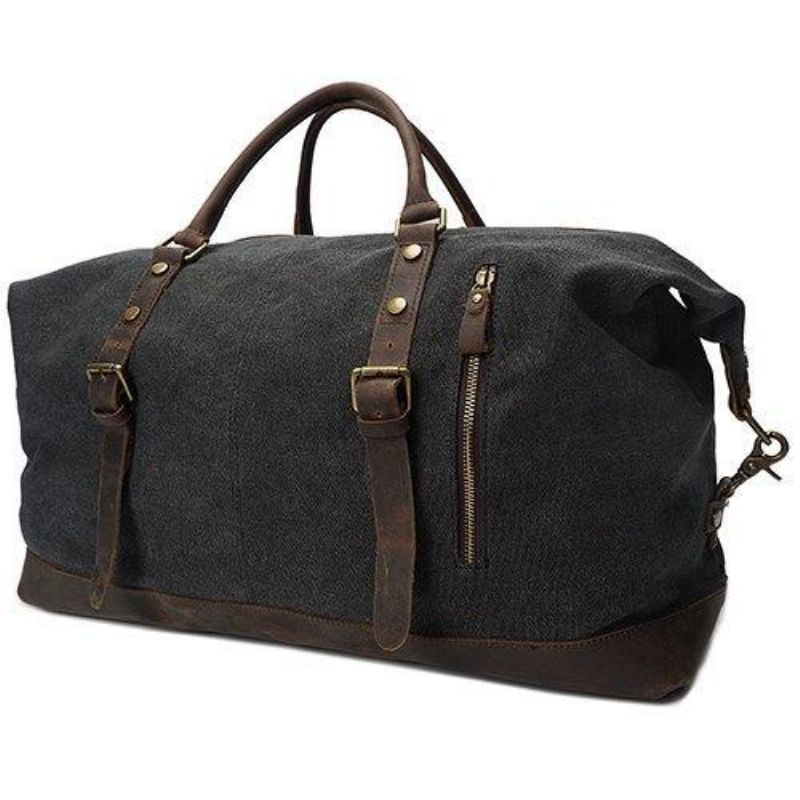 Grand Fourre-tout Nuit Toile Cuir 22 Pouces