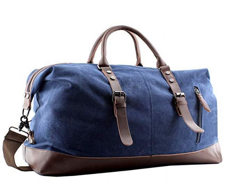Grand Fourre-tout Nuit Toile Cuir 22 Pouces