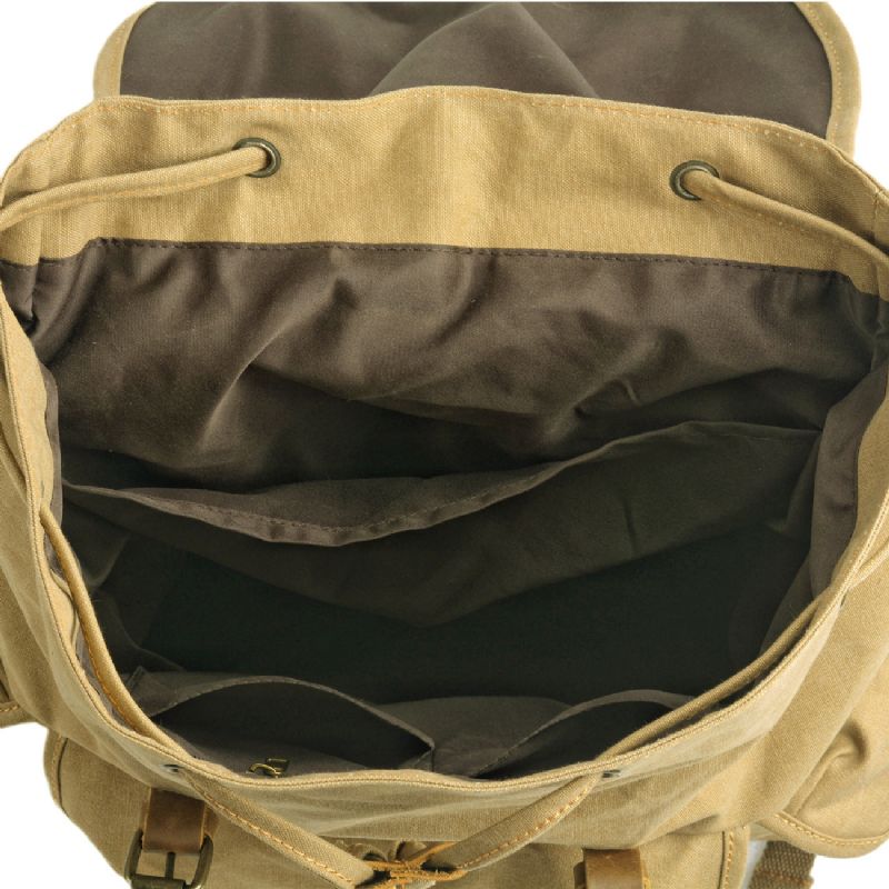 Grand Sac À Dos Toile Vintage Voyage Pour Hommes