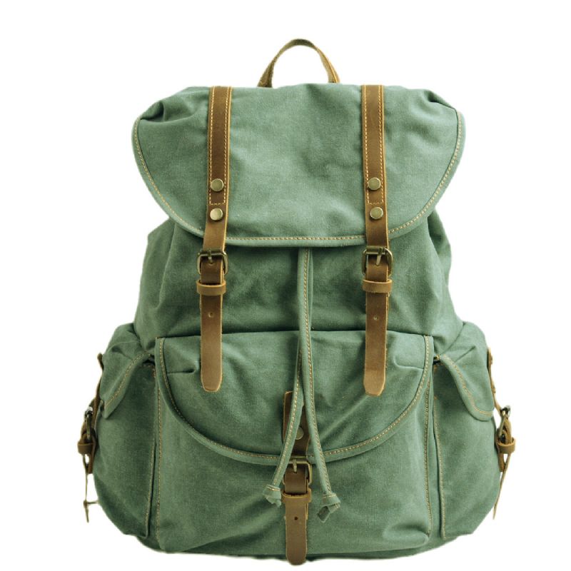Grand Sac À Dos Toile Vintage Voyage Pour Hommes