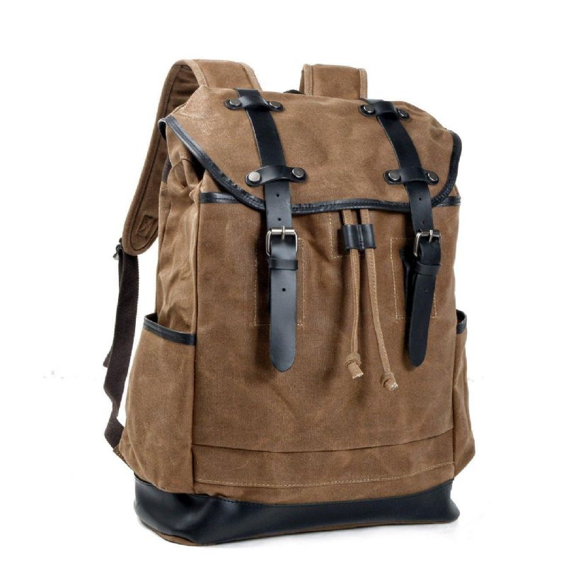 Grand Sac À Dos Voyage Vintage Toile Pour Hommes