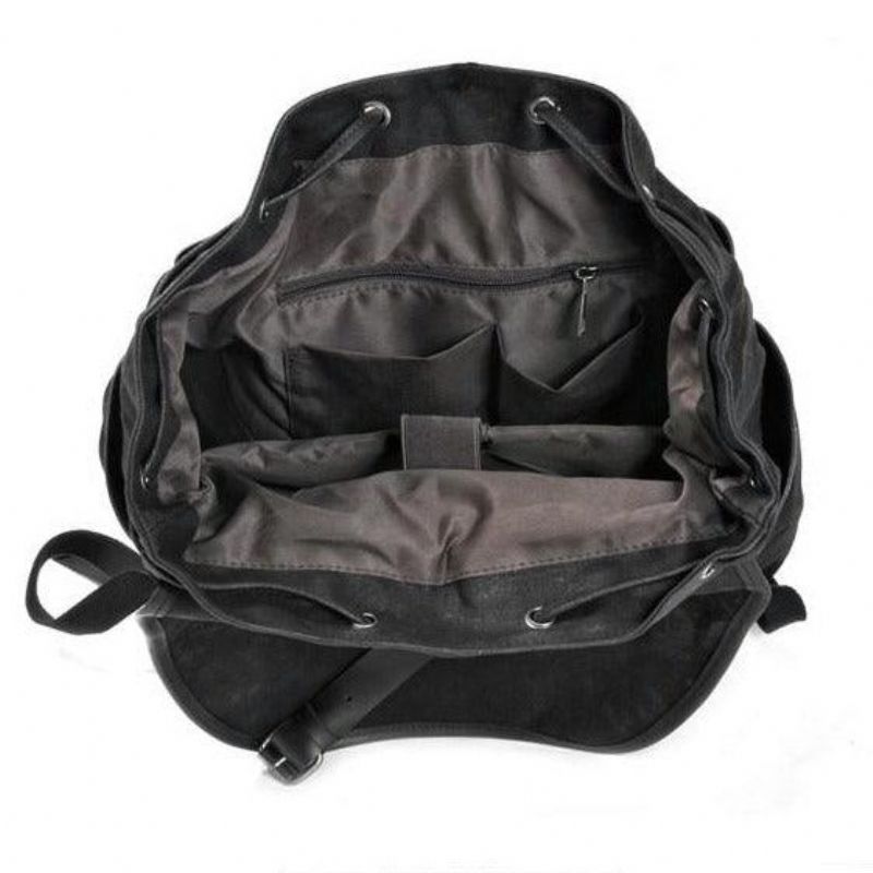 Grand Sac À Dos Voyage Vintage Toile Pour Hommes