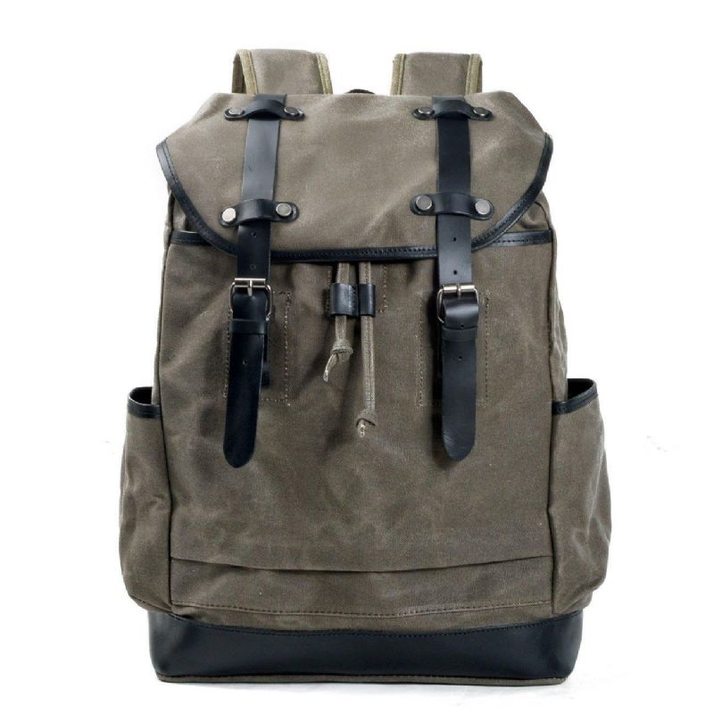 Grand Sac À Dos Voyage Vintage Toile Pour Hommes