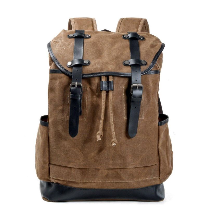 Grand Sac À Dos Voyage Vintage Toile Pour Hommes