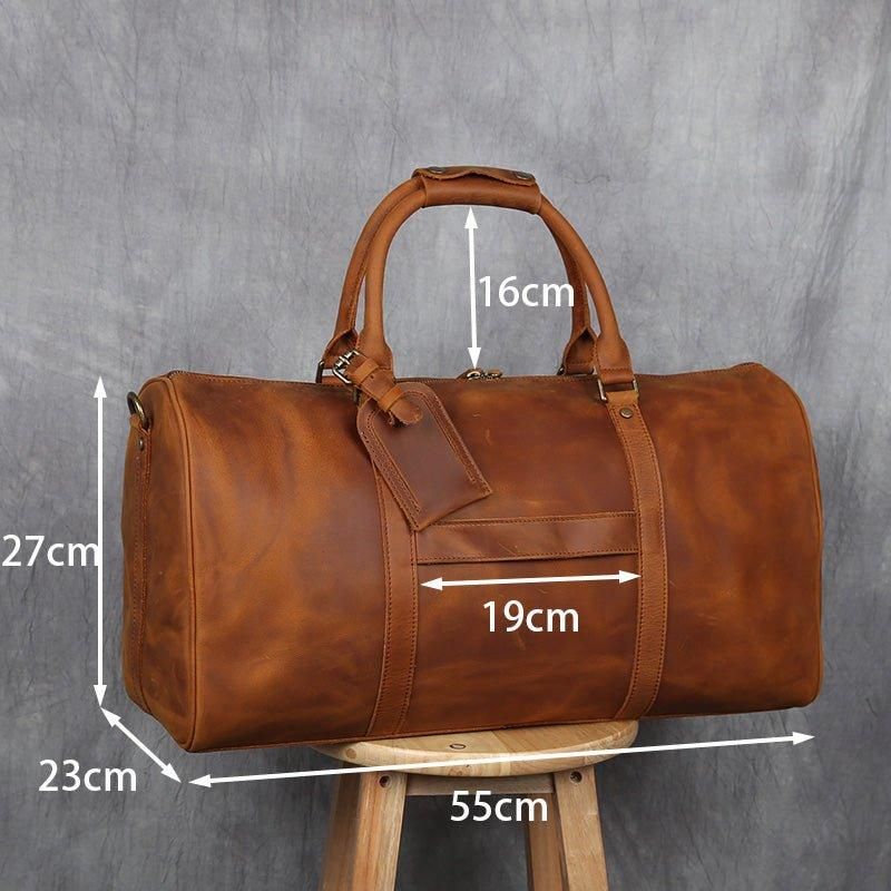 Grand Sac Sport Cuir Avec Pochette Trolley