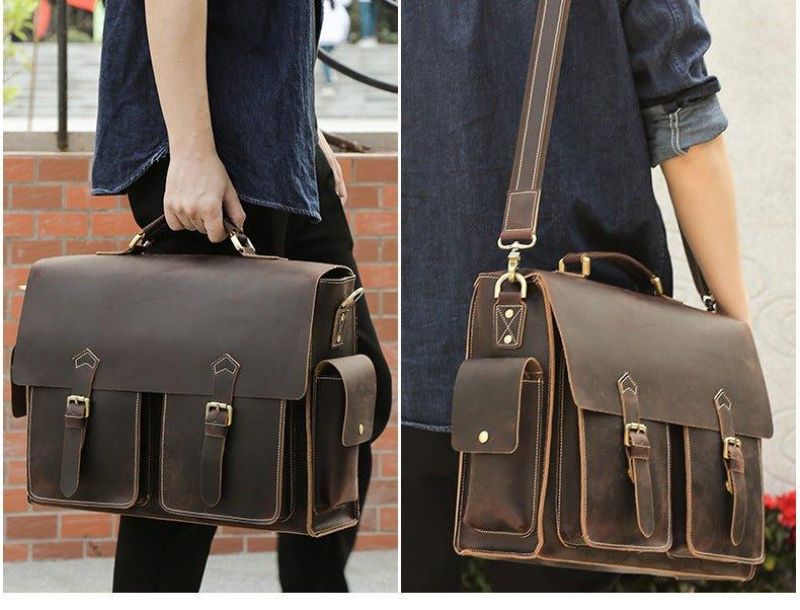 Mallette Cuir Pour Ordinateur Portable 17 Pouces