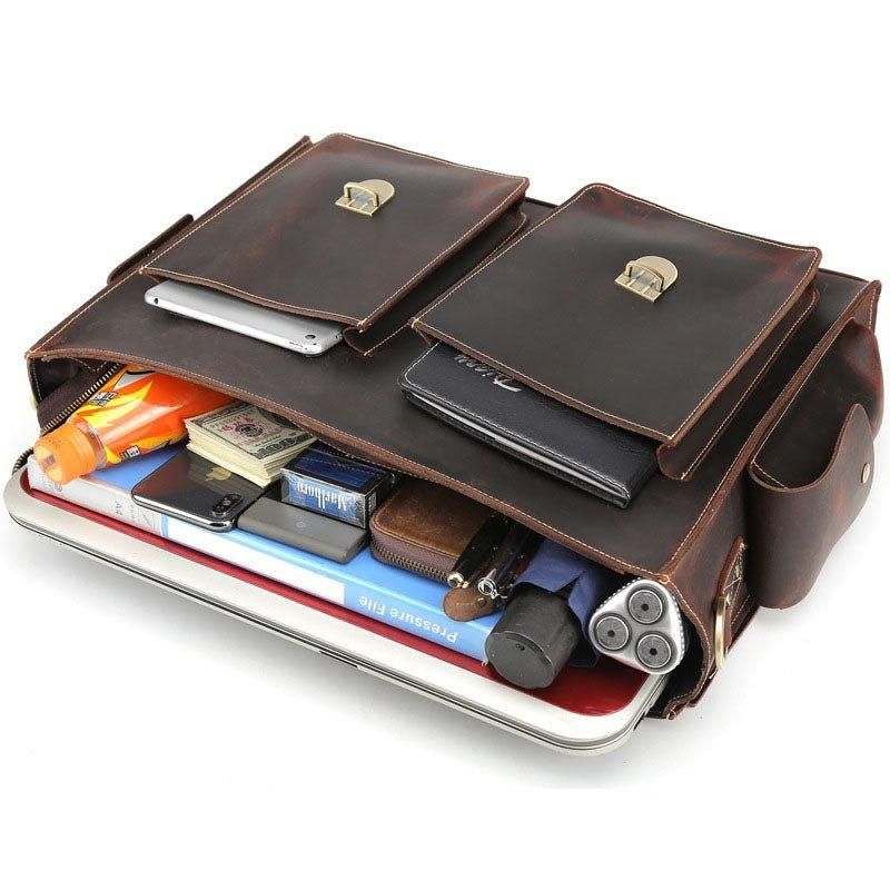Mallette Cuir Pour Ordinateur Portable 17 Pouces