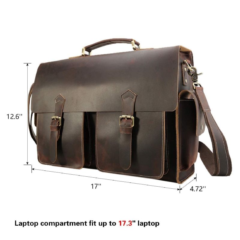 Mallette Cuir Pour Ordinateur Portable 17 Pouces