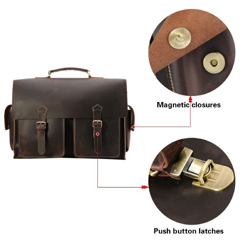 Mallette Cuir Pour Ordinateur Portable 17 Pouces