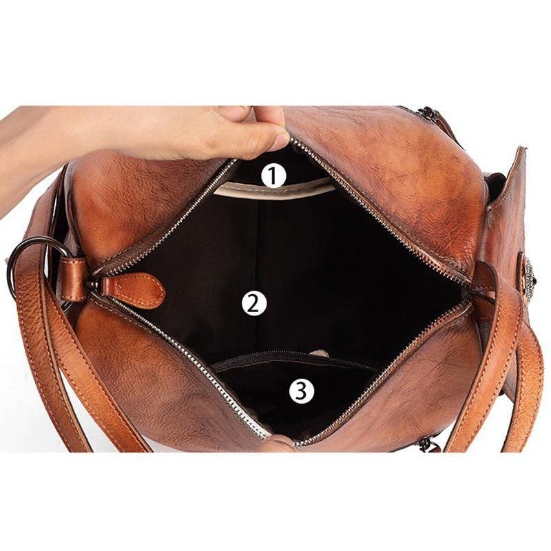 Petit Sac À Dos Cuir Vintage