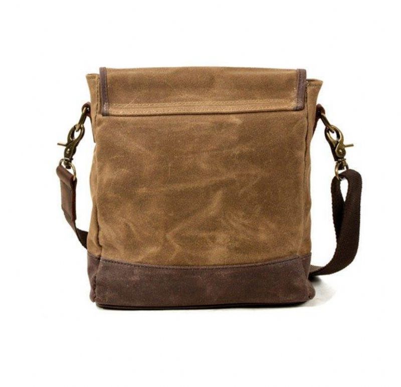 Petit Sac Messager Toile Bandoulière Vintage