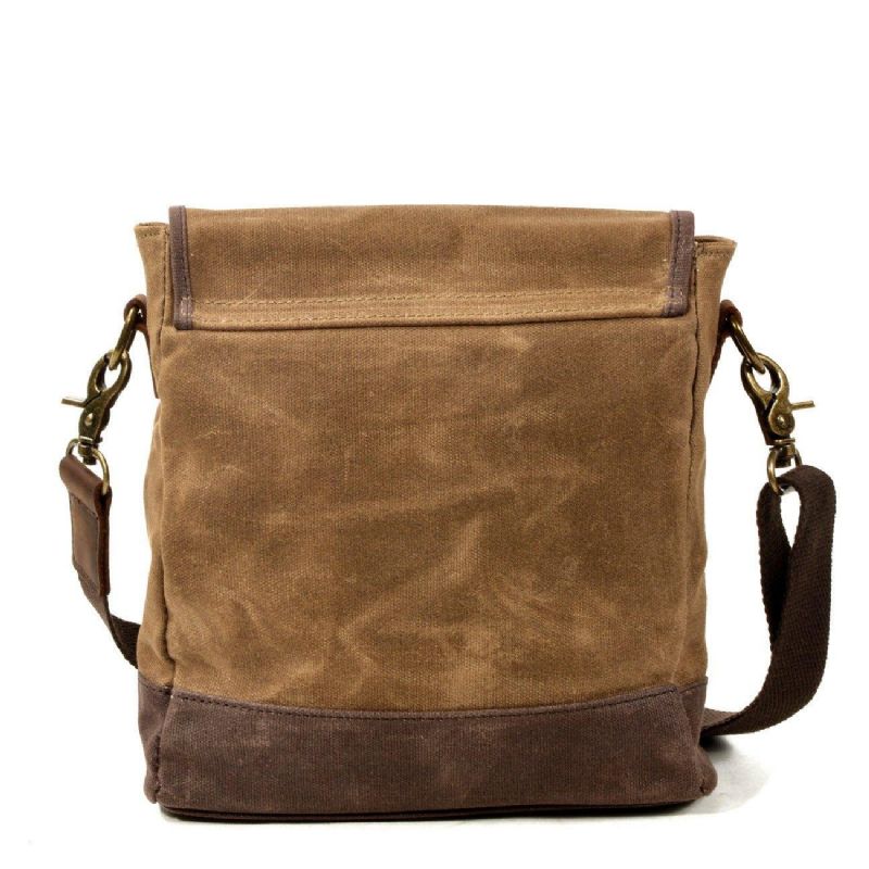Petit Sac Messager Toile Bandoulière Vintage