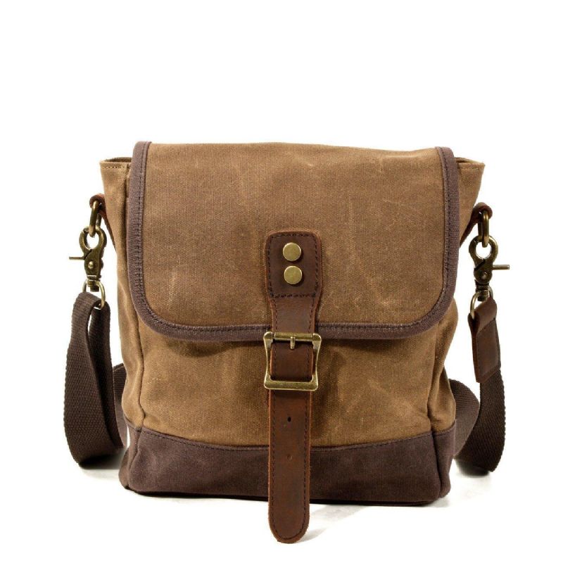 Petit Sac Messager Toile Bandoulière Vintage