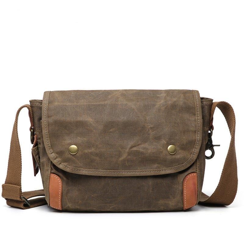 Petit Sac Messager Toile Cirée Pour Homme