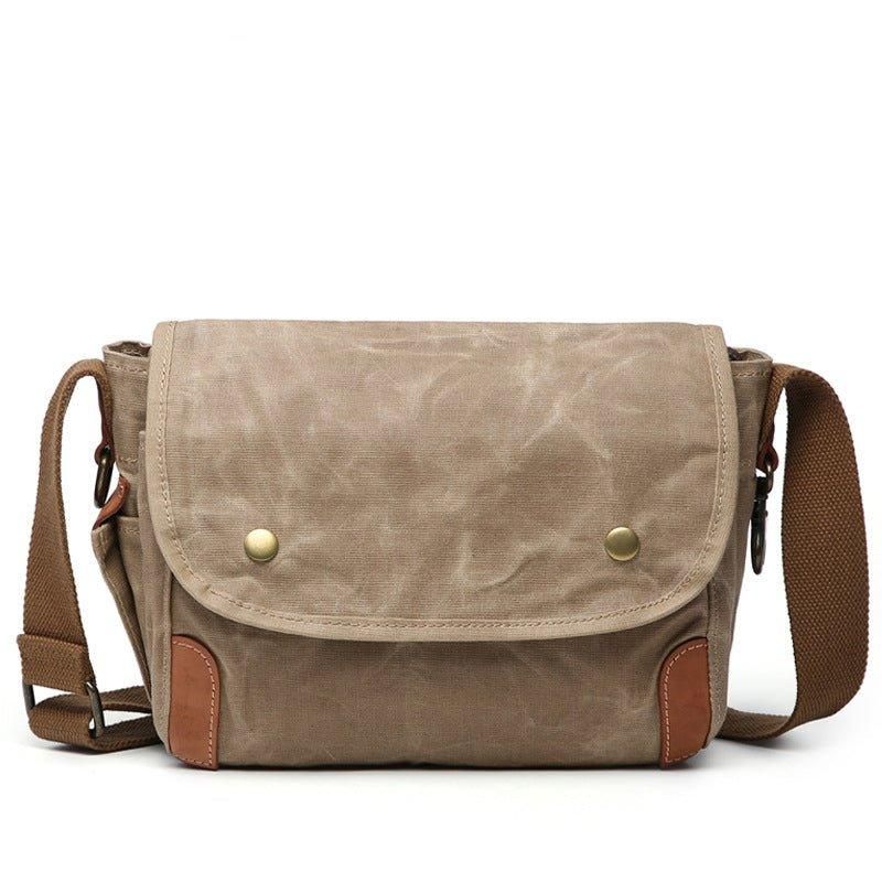Petit Sac Messager Toile Cirée Pour Homme