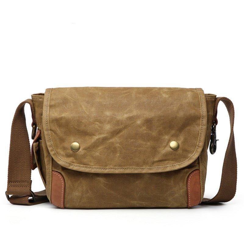 Petit Sac Messager Toile Cirée Pour Homme