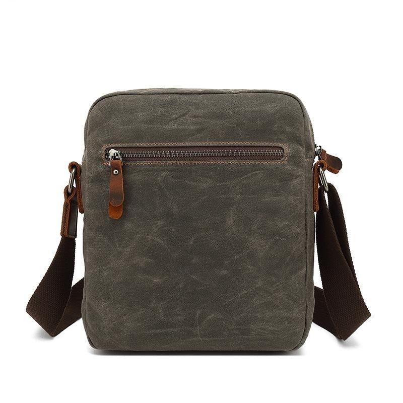 Petit Sac Messager Toile Cirée Vintage