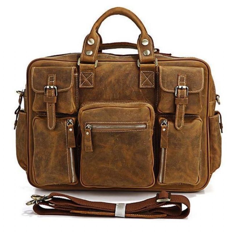 Porte-documents Cuir Vintage Pour Hommes