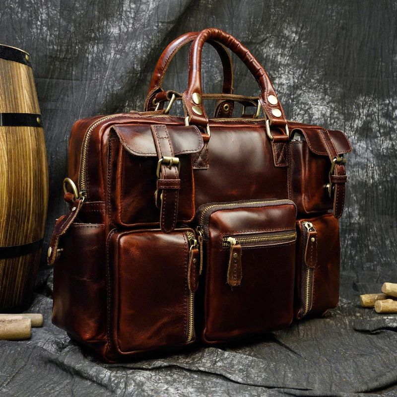 Porte-documents Cuir Vintage Pour Hommes