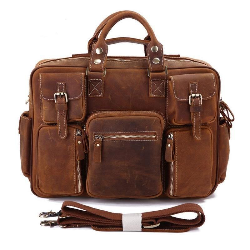Porte-documents Cuir Vintage Pour Hommes