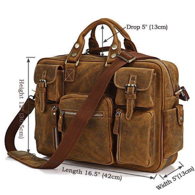 Porte-documents Cuir Vintage Pour Hommes