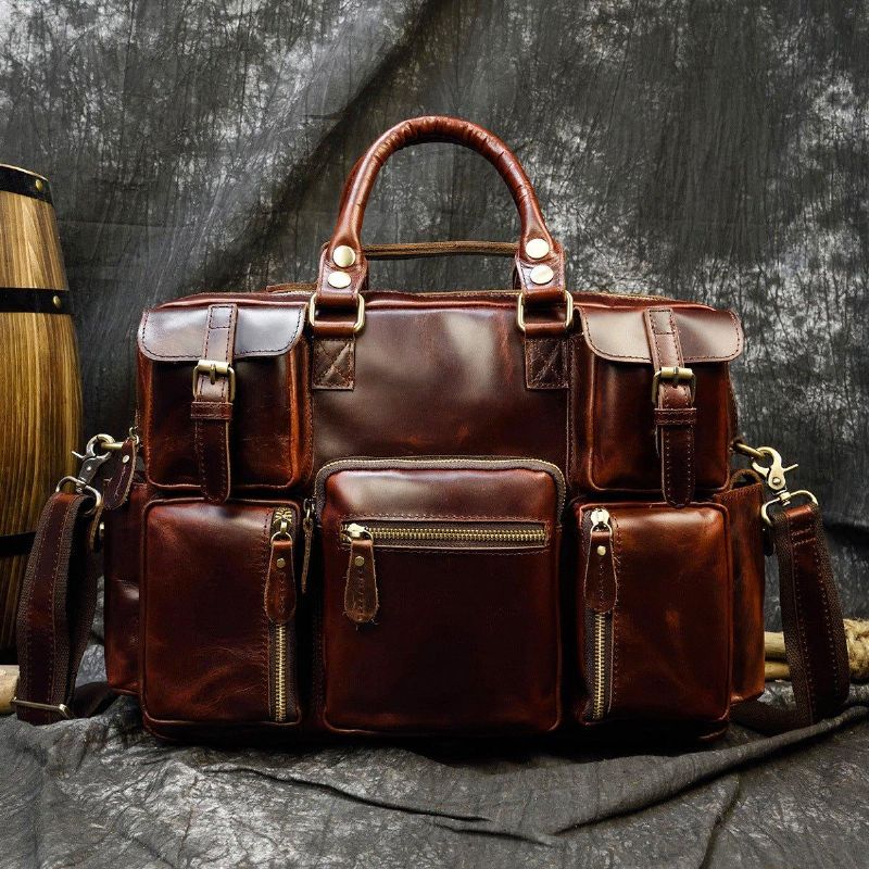 Porte-documents Cuir Vintage Pour Hommes