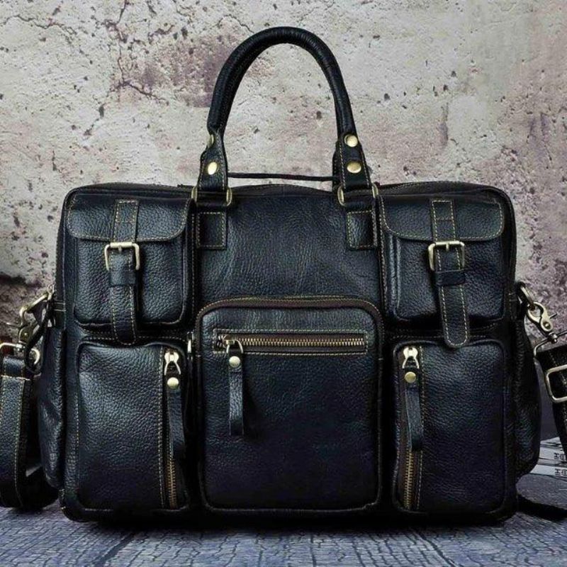 Porte-documents Cuir Vintage Pour Hommes
