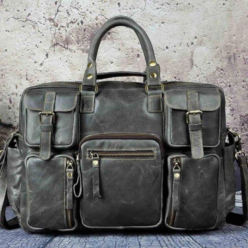 Porte-documents Cuir Vintage Pour Hommes