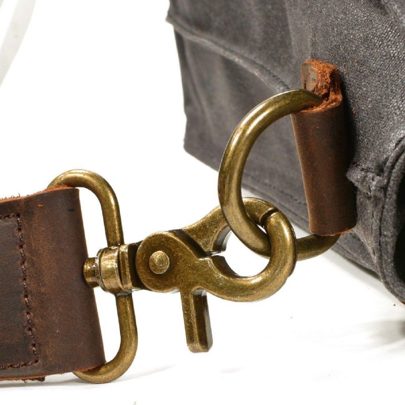Porte-documents Toile Cirée Avec Compartiment Pour Ordinateur Portable