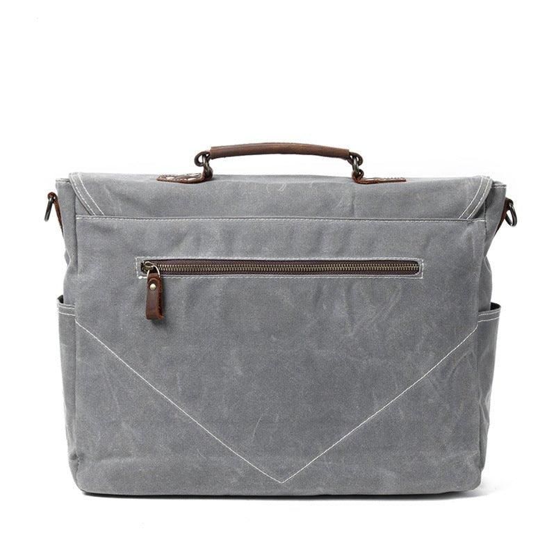 Porte-documents Toile Cirée Pour Hommes Ordinateur Portable