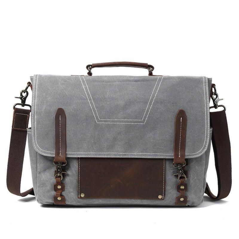 Porte-documents Toile Cirée Pour Hommes Ordinateur Portable