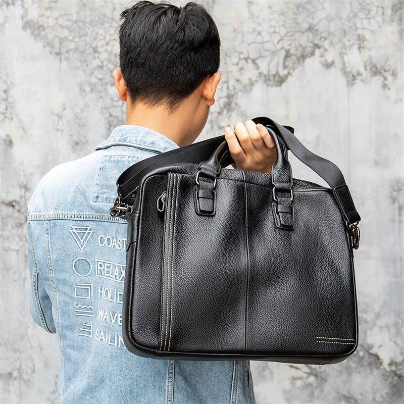 Porte-documents Vintage Cuir Pour Ordinateur Portable Hommes
