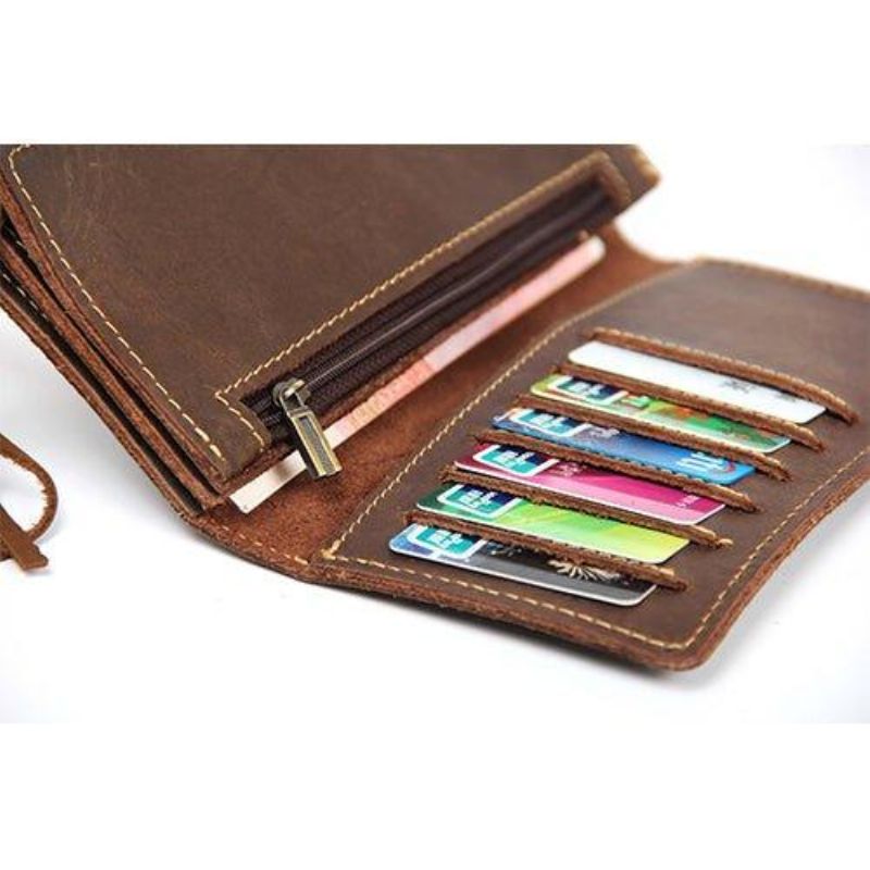 Portefeuille Cuir Pour Homme Fait Main Personnalisé