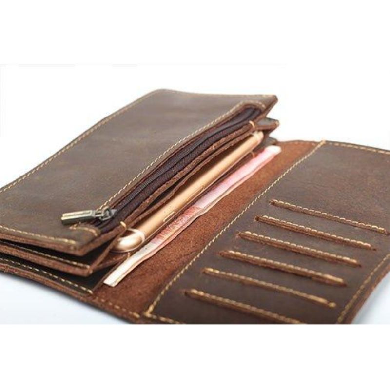 Portefeuille Cuir Pour Homme Fait Main Personnalisé