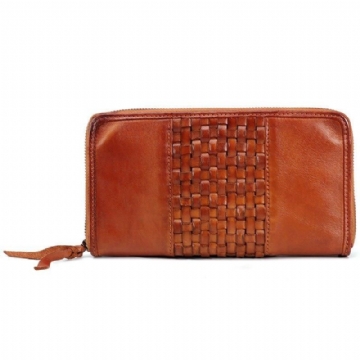 Portefeuille Long Pour Homme Cuir À Tannage Végétal