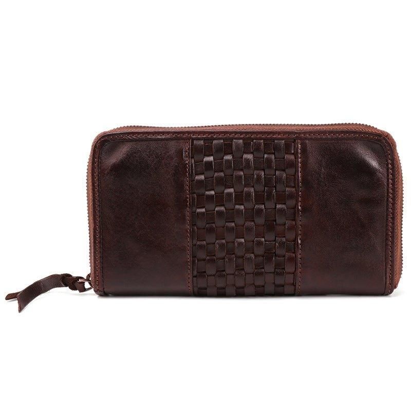 Portefeuille Long Pour Homme Cuir À Tannage Végétal