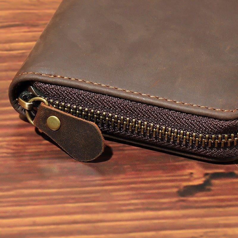 Portefeuille Peau Vache Vintage Crazy Horse Leather